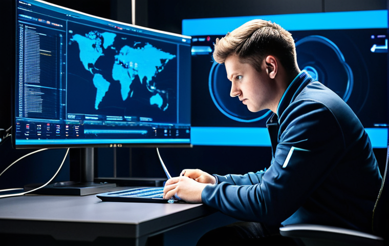 A professional esports analyst, fully clothed in a modest, dark professional esports jacket, sits at a high-tech desk in a modern, clean esports analysis room. Multiple large, bright monitors display detailed Valorant game replays and strategic data. The analyst is focused, with a serious and contemplative expression, holding a stylus over a digital tablet, deep in analysis. The room is sleek with ambient cool blue lighting. perfect anatomy, correct proportions, natural pose, well-formed hands, proper finger count, natural body proportions, professional photography, high quality, safe for work, appropriate content, fully clothed, professional.