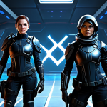 A diverse team of Valorant agents, including a female Duelist (Jett) in her signature uniform, a male Controller (Omen) in his dark, shrouded attire, a female Initiator (Skye) with her tactical gear, and a female Sentinel (Killjoy) in her protective suit, standing together in a strategic formation on a brightly lit futuristic Valorant map, perhaps "Ascent". The agents are fully clothed in appropriate, modest tactical attire, showcasing professional focus and teamwork. The scene captures the dynamic meta, with each character displaying correct proportions, perfect anatomy, and natural poses. The image should be safe for work, appropriate content, and family-friendly, rendered with high-quality professional photography, with well-formed hands and proper finger count.