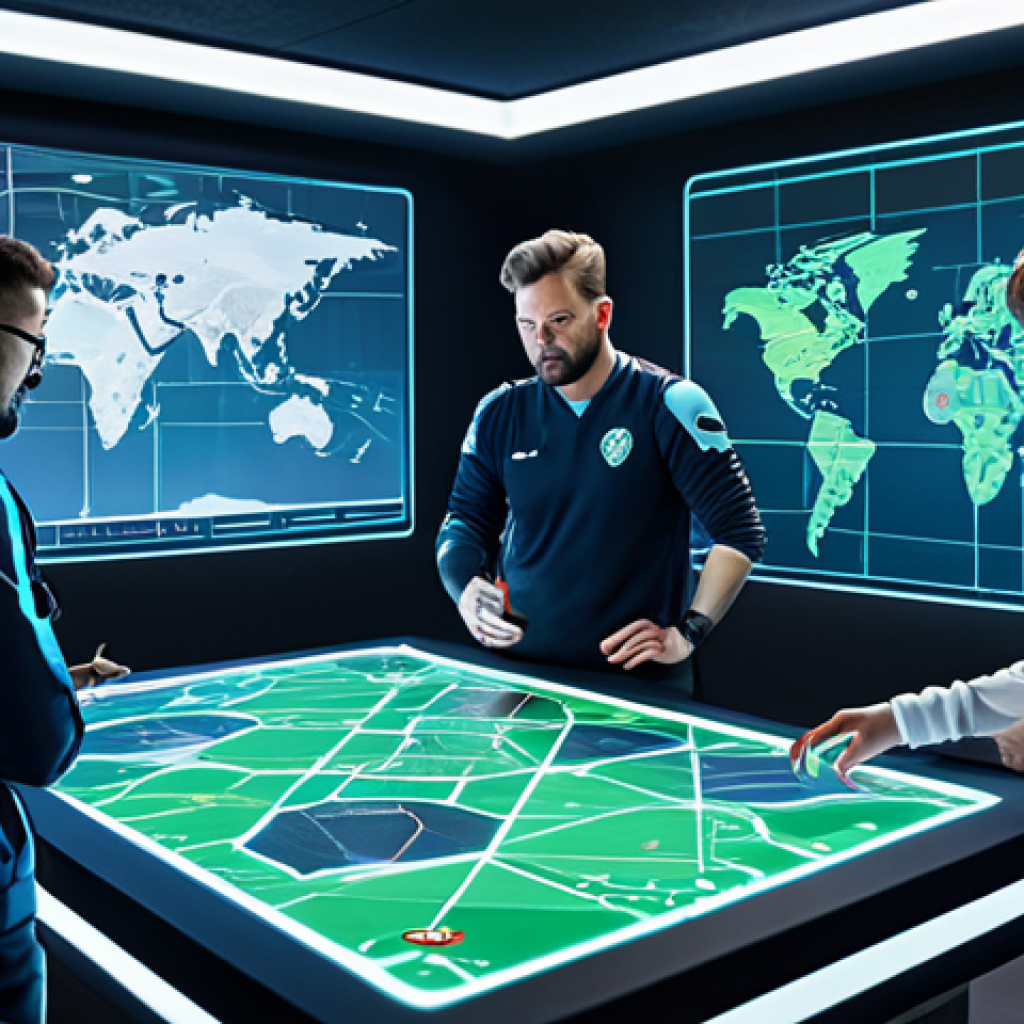 **

A team of fully clothed, professional Valorant players strategizing around a holographic map displaying spike plant locations. The scene is set in a modern, brightly lit gaming facility. The players are in appropriate attire, focused, and communicating. Perfect anatomy, correct proportions, well-formed hands. Safe for work, appropriate content, family-friendly.

**