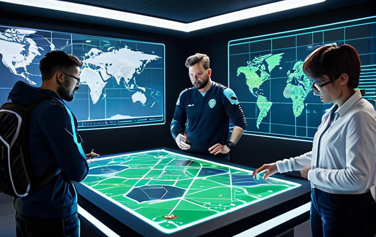 **

A team of fully clothed, professional Valorant players strategizing around a holographic map displaying spike plant locations. The scene is set in a modern, brightly lit gaming facility. The players are in appropriate attire, focused, and communicating. Perfect anatomy, correct proportions, well-formed hands. Safe for work, appropriate content, family-friendly.

**