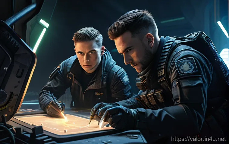 발로란트 초보자가 해야 할 10가지 - **Valorant Agent Teamwork in Action:** A vibrant, action-packed scene on a futuristic Valorant map, ...