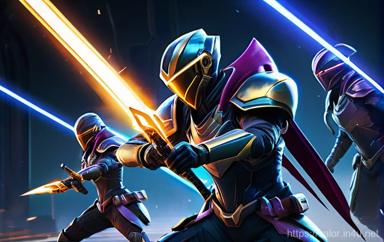 발로란트 최고의 에이전트 공략 - A dynamic, cinematic shot of Valorant agents Omen and Brimstone collaborating on a futuristic battle...