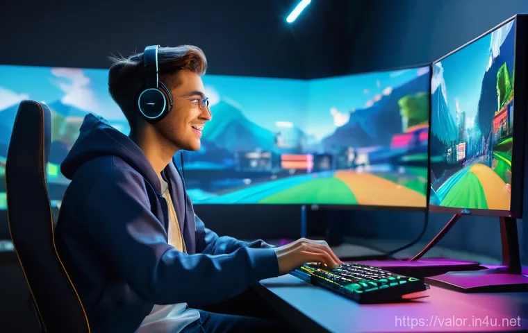 발로란트 계정 생성 및 연동 - **Valorant Account Creation Excitement:** A vibrant, dynamic illustration of a young adult, possibly...