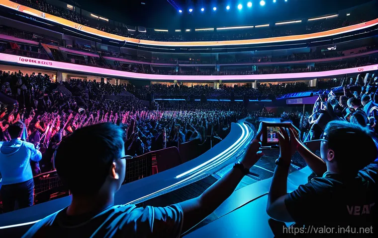 발로란트 e스포츠 콘텐츠 제작 - A dynamic, close-up shot of a young male content creator, early 20s, with a stylish haircut, wearing...