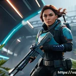 발로란트 맵 내 필수 위치 소개 - A highly detailed, action-packed scene from Valorant on the Haven map, specifically the A-site "Heav...