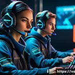 발로란트 유저간 분쟁 해결법 - A dynamic in-game Valorant team scene showing four diverse players in tactical gear communicating in...