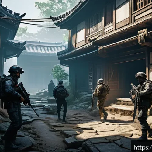 Home 32 발로란트 게임 내 변화의 중요성 - A dynamic and detailed scene of the Valorant map "Abyss," showcasing complex terrain with narrow cor...